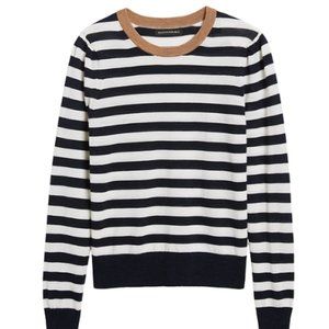 Banana Republic Merino Sweater - Navy & White